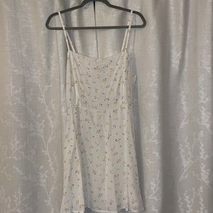 NWT white floral mini dress